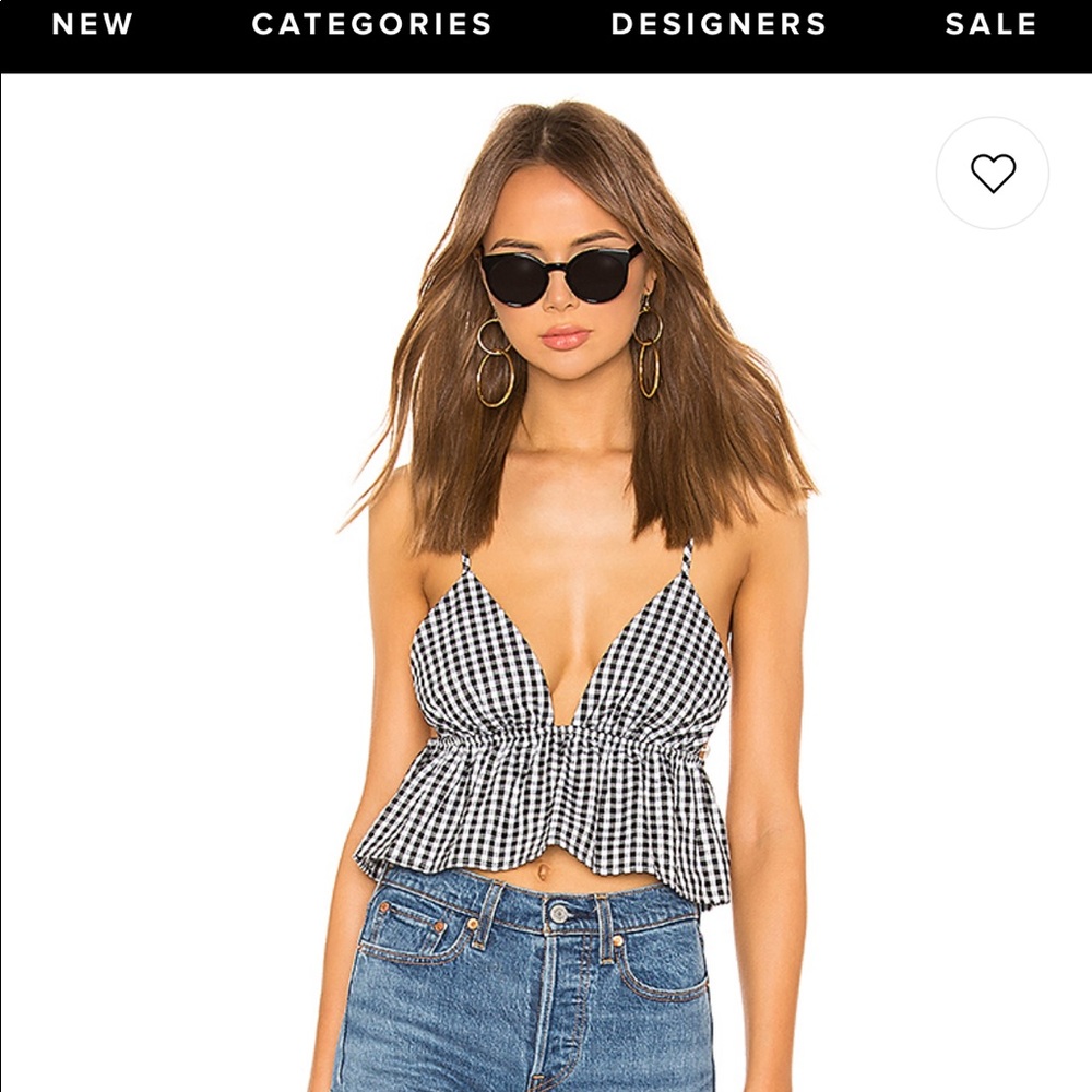 superdown gingham top